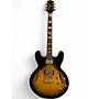 Used Jay Turser JT 134DC 2 Tone Sunburst Hollow Body Electric Guitar 2 Tone Sunburst