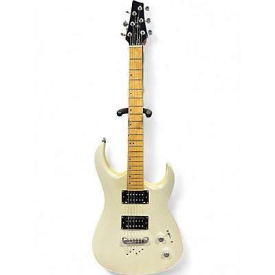 Used Jay Turser JT-230M White Sparkle Solid Body Electric Guitar