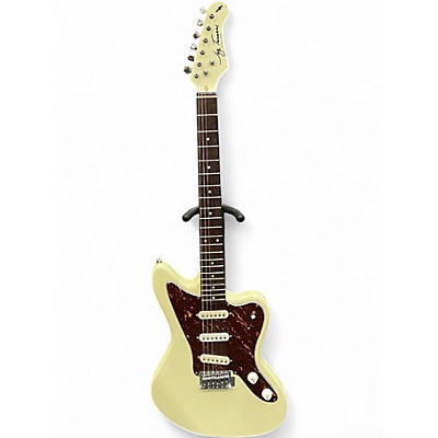 Used Jay Turser JT Vintage Series Alpine White Solid Body Electric Guitar