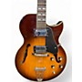 Used Jay Turser JT136 2 Tone Sunburst Hollow Body Electric Guitar 2 Tone Sunburst