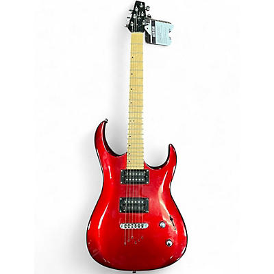 Used Jay Turser JT690QST Metallic Red Solid Body Electric Guitar