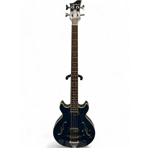 Jay Turser Used Jay Turser JTB-134 Flame Blue W/ Cream Trim Electric Bass Guitar Flame Blue W/ Cream Trim