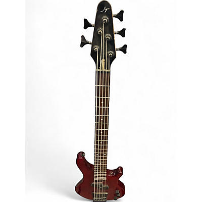 Used Jay Turser PJ 5 Red Electric Bass Guitar