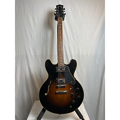 Jay Turser Used Jay Turser Semi Hollow Double Cut 2 Tone Sunburst Hollow Body Electric Guitar