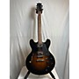 Used Jay Turser Used Jay Turser Semi Hollow Double Cut 2 Tone Sunburst Hollow Body Electric Guitar 2 Tone Sunburst