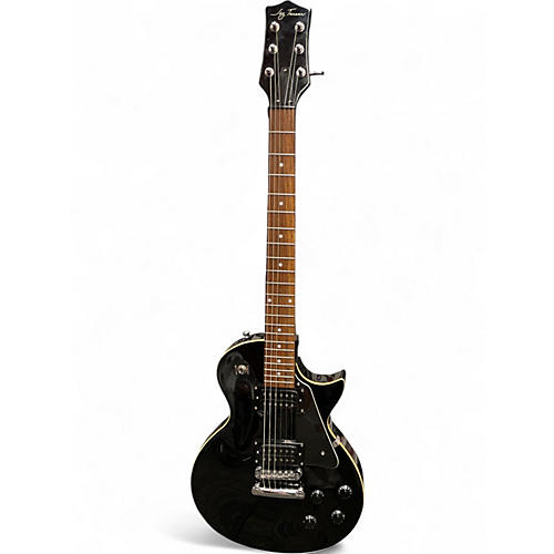 Used Jay Turser Single Cut Black Solid Body Electric Guitar Black