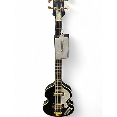 Used Jay Turser Violin Bass Black Electric Bass Guitar