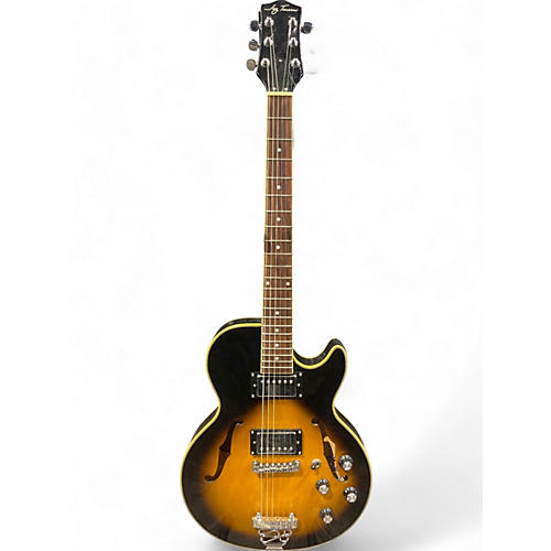 Jay Turser Used Jay Turser jt-134 sunburst Hollow Body Electric Guitar sunburst