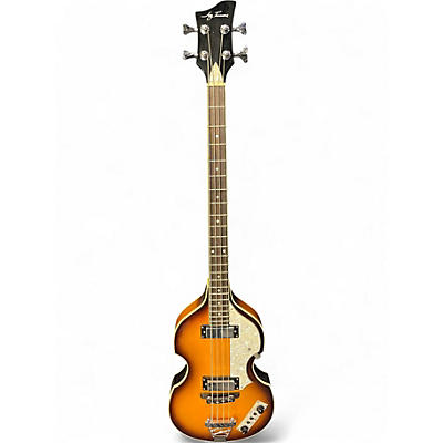 Used Jay Turser jtb-2b-vs 2 Tone Sunburst Electric Bass Guitar
