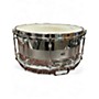Used Jeff Ocheltree 6.5X14 CARBON STEEL SNARE SILVER Drum SILVER 15