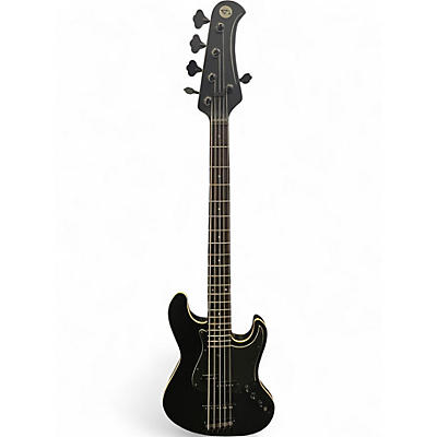 Used Jericho Alpha 5 Black Electric Bass Guitar