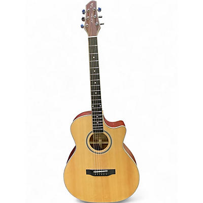Used Jericho S-1 Natural Acoustic Electric Guitar