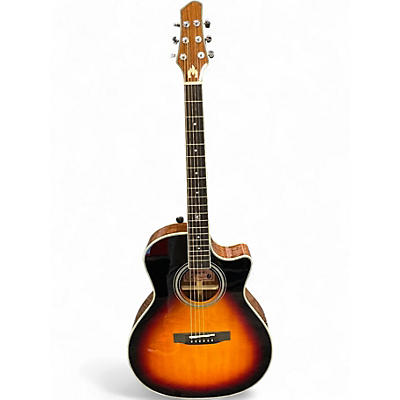 Used Jericho  SOLO STOVE  2 Color Sunburst Acoustic Electric Guitar