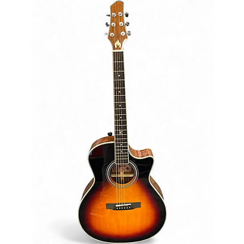 Used Jericho  SOLO STOVE  2 Color Sunburst Acoustic Electric Guitar 2 Color Sunburst