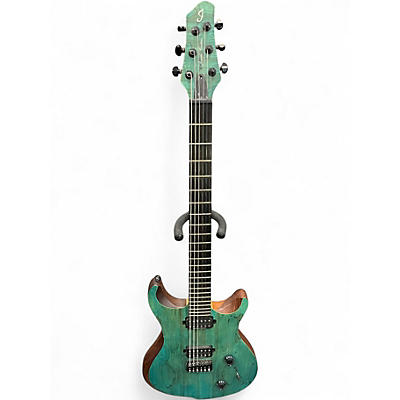 Used Jericho edge premium 6 royal blue spalted Baritone Guitars