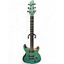 Used Jericho edge premium 6 royal blue spalted Baritone Guitars royal blue spalted
