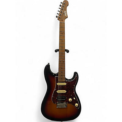 Used Jet JS-400 3 Tone Sunburst Solid Body Electric Guitar
