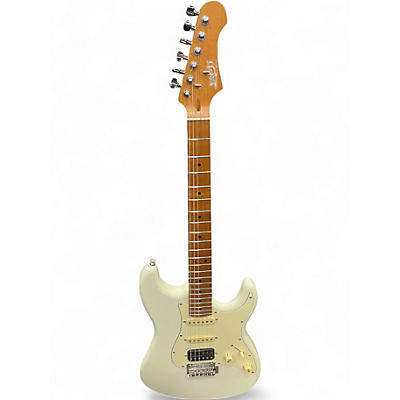 Used Jet JS450 Antique White Solid Body Electric Guitar