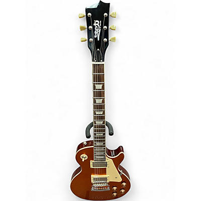 Used Jet LP STYLE Orange Solid Body Electric Guitar