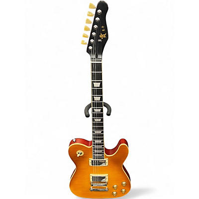 Used Jia Lescaster  Flame Satin Solid Body Electric Guitar