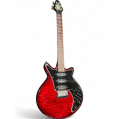 Used Jj Scott Red Special Style Red Solid Body Electric Guitar
