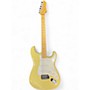 Used Johnson Double Cut Cream Solid Body Electric Guitar Cream