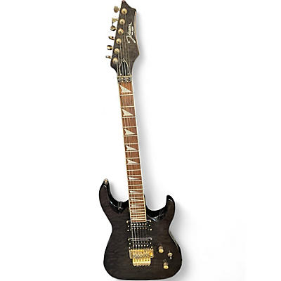 Used Johnson Double Cut FR black Solid Body Electric Guitar