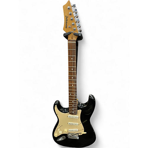 Used Johnson Double Cut black Solid Body Electric Guitar black