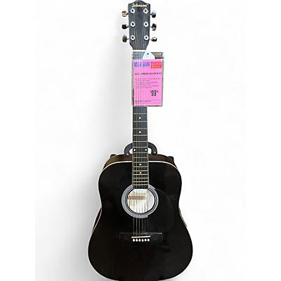 Used Johnson JG610B Black Acoustic Guitar