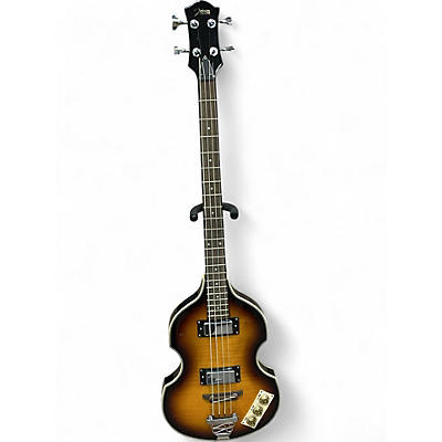 Used Johnson JJ2OO VIOLIN BASS 2 Tone Sunburst Electric Bass Guitar