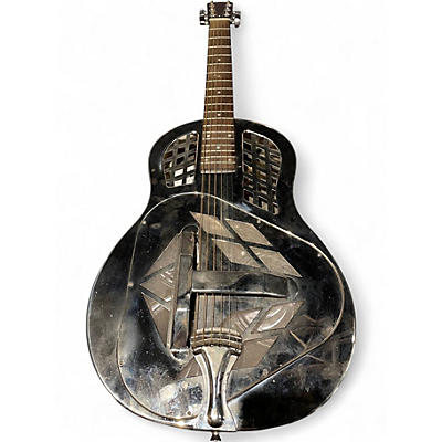 Used Johnson JM-999 Chrome Resonator Guitar