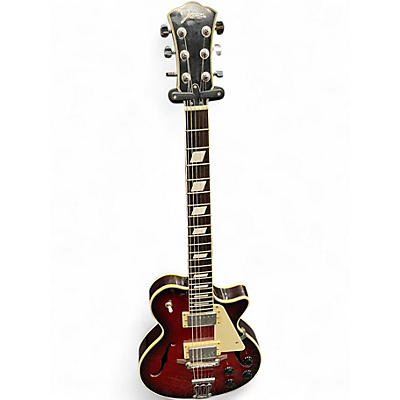 Used Johnson JS-500 CHERRY RED Hollow Body Electric Guitar
