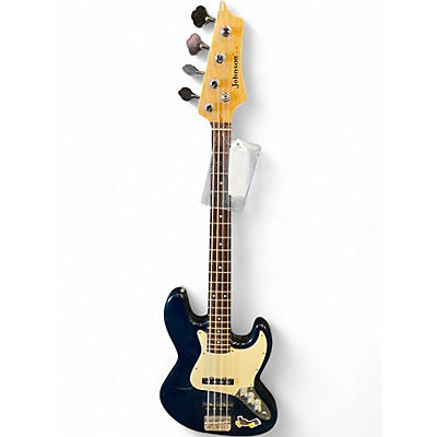 Used Johnson Jazz Blue Electric Bass Guitar
