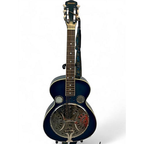 Johnson Used Johnson RESONATOR Blue Resonator Guitar Blue