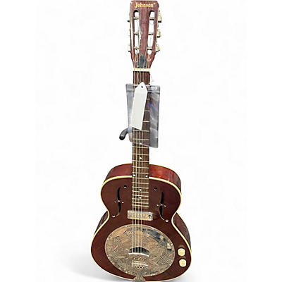 Used Johnson RESONATOR GUITAR Walnut Acoustic Guitar