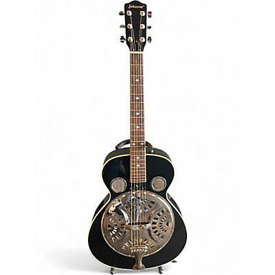 Used Johnson Resonator Black Resonator Guitar