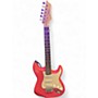 Used Johnson STRATOCASTER PINK Solid Body Electric Guitar PINK