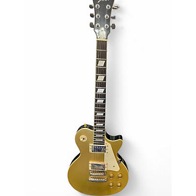 Used Johnson Single Cut Gold Top Solid Body Electric Guitar
