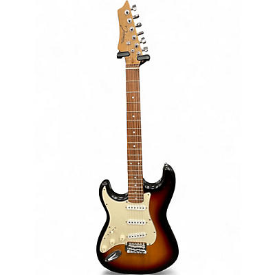 Used Johnson Strat style 2 Tone Sunburst Electric Guitar