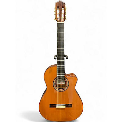 Used Jose Ramirez 2CWE Natural Classical Acoustic Electric Guitar