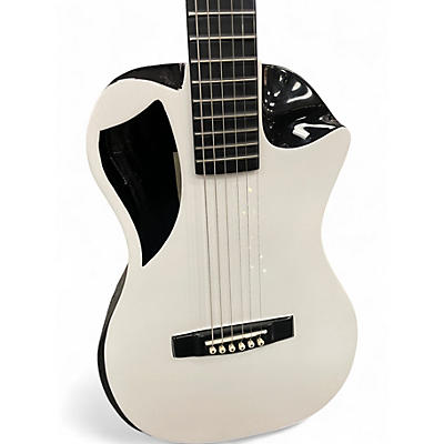 Used Journey Instrument OF660W1 Pearl White Acoustic Electric Guitar