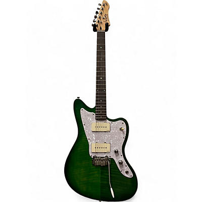 Used Jsn Firefly PURE SERIES OFFSET Trans Green Solid Body Electric Guitar