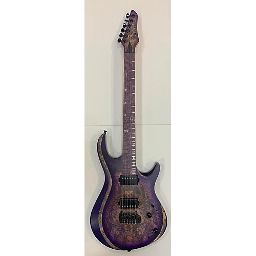 Used KIESEL A2 Purple Solid Body Electric Guitar Purple