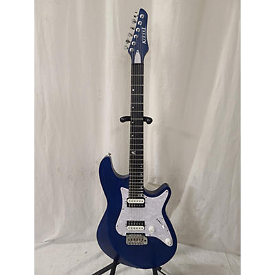 Used KIESEL LYRA Translucent Sapphire Blue Solid Body Electric Guitar