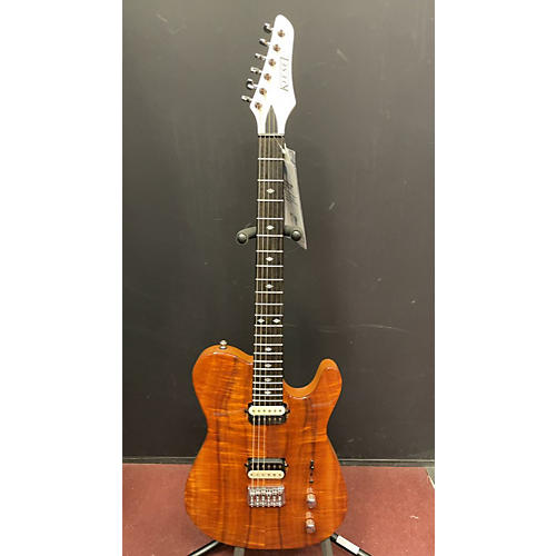 Used KIESEL SOLO Orange Solid Body Electric Guitar Orange