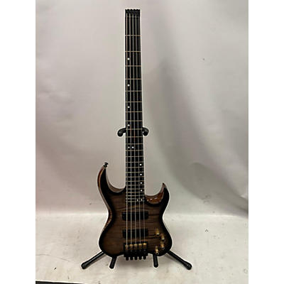 Used KIESEL VB5 Black Edge Burst Electric Bass Guitar