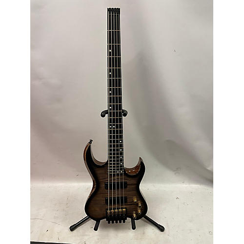 Used KIESEL VB5 Black Edge Burst Electric Bass Guitar Black Edge Burst