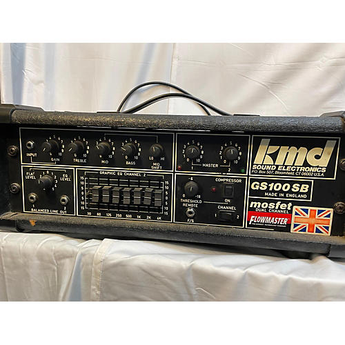 Used KMD Electronics Gs100sb Solid State Guitar Amp Head