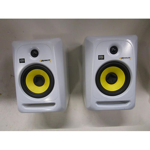 KRK Used KRK White Rokit 6 Generation 3 (Pair) Powered Monitor