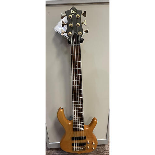 Used KSD Burner Deluxe Natural Electric Bass Guitar Natural